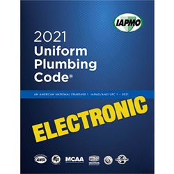 2021 Uniform Plumbing Code eBook