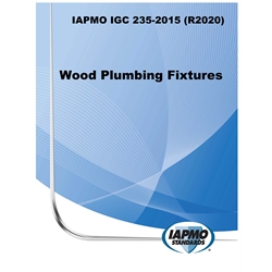 IAPMO IGC 235-2015 (R2020) Wood Plumbing Fixtures