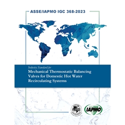 ASSE IAPMO IGC 368-2023 Mechanical Thermostatic Balancing Valves