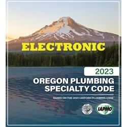 2023 Oregon Plumbing Specialty Code eBook