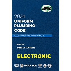2024 Uniform Plumbing Code Illustrated Training Manual eBook