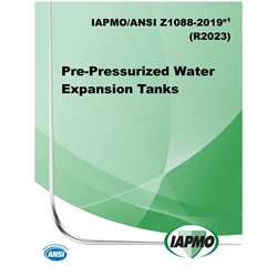 IAPMO/ANSI Z1088-2019e1(R2023) Pre-Pressurized Water Expansion Tanks