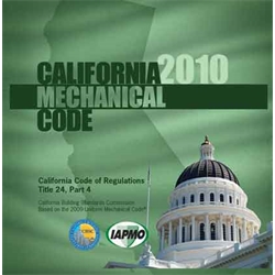2010 California State Mechanical Code on CD-ROM