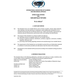 IAPMO TS 11-2011ae1 Non-metallic fixtures