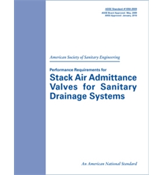 ASSE Standard 1050-2009 Performance Req for Stack Air Admittance Valves for Sant