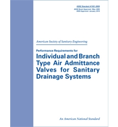 ASSE Standard 1051-2009 Performance Requirements for Individual and Branch Type 