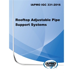 IAPMO IGC 331-2016 Rooftop Adjustable Pipe Support Systems