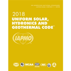 2018 Uniform Solar, Hydronics and Geothermal Code