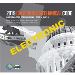 2019 California Mechanical Code eBook
