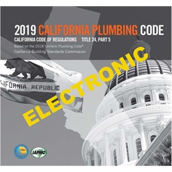 2019 California Plumbing Code eBook