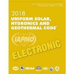 2018 Uniform Solar, Hydronics and Geothermal Code eBook